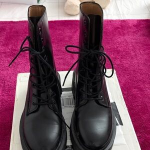 & Other Stories Black Combat Boots